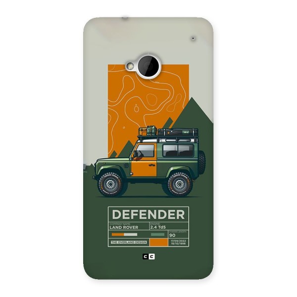 The Defence Car Back Case for One M7 (Single Sim)
