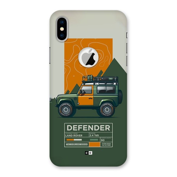 The Defence Car Back Case for iPhone X Logo Cut