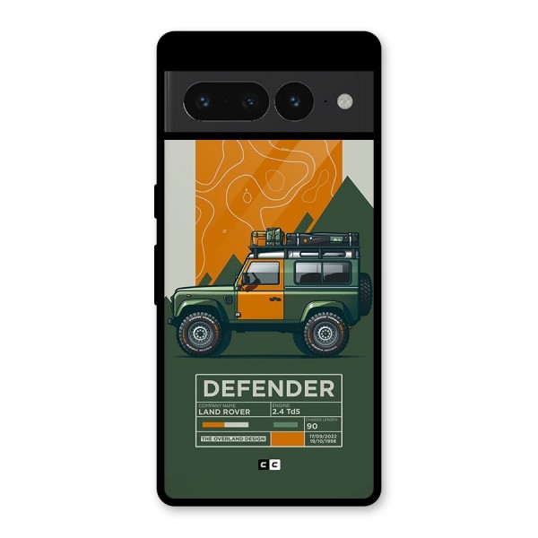 The Defence Car Glass Back Case for Google Pixel 7 Pro