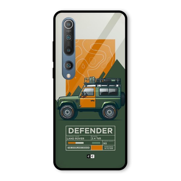 The Defence Car Glass Back Case for Mi 10