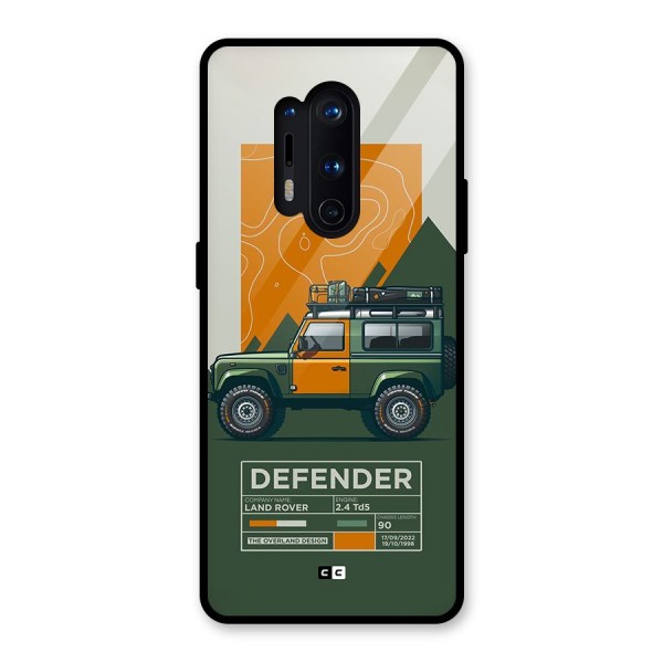 The Defence Car Glass Back Case for OnePlus 8 Pro
