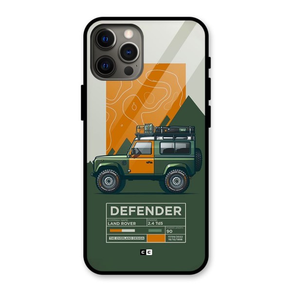 The Defence Car Glass Back Case for iPhone 12 Pro Max