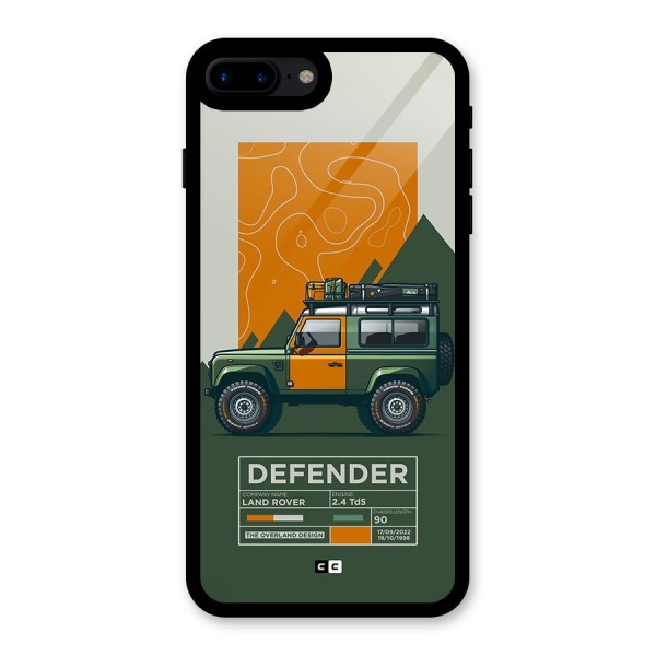 The Defence Car Glass Back Case for iPhone 7 Plus
