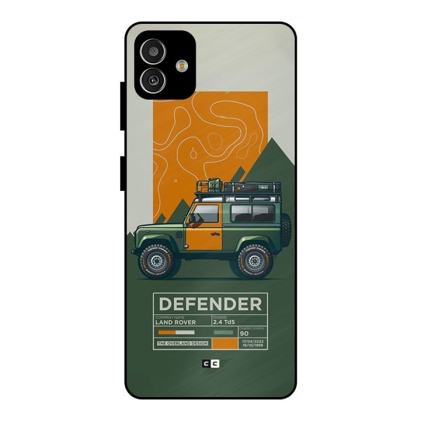 The Defence Car Metal Back Case for Galaxy M13 5G