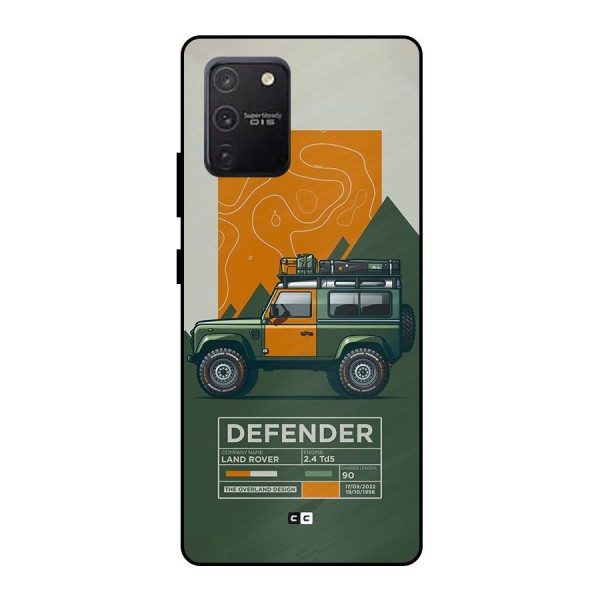 The Defence Car Metal Back Case for Galaxy S10 Lite