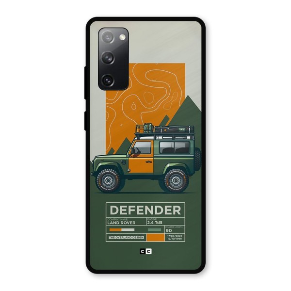 The Defence Car Metal Back Case for Galaxy S20 FE