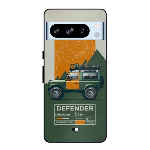 The Defence Car Metal Back Case for Google Pixel 8 Pro
