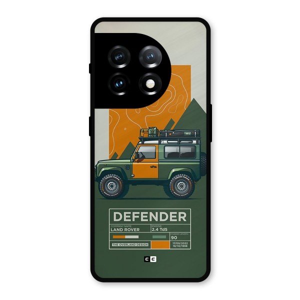The Defence Car Metal Back Case for OnePlus 11