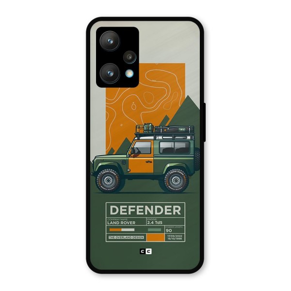The Defence Car Metal Back Case for Realme 9 Pro Plus 5G
