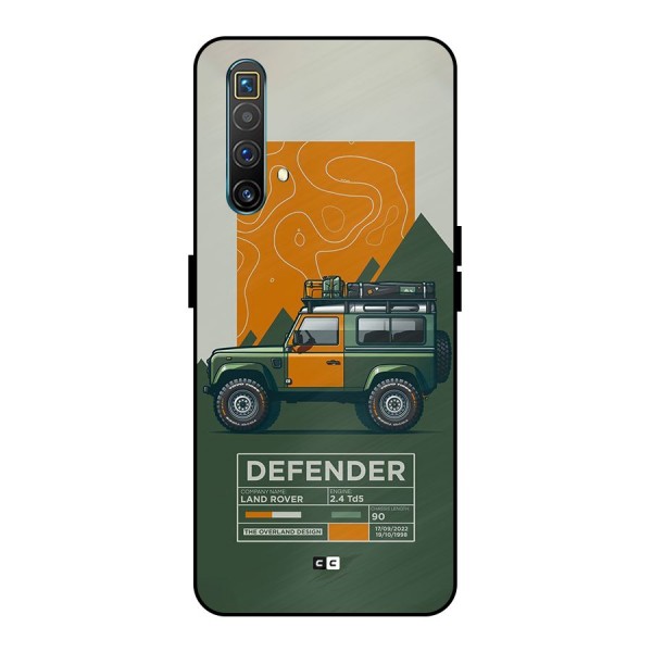 The Defence Car Metal Back Case for Realme X3 SuperZoom