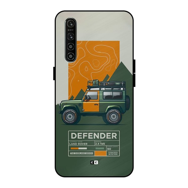 The Defence Car Metal Back Case for Realme XT