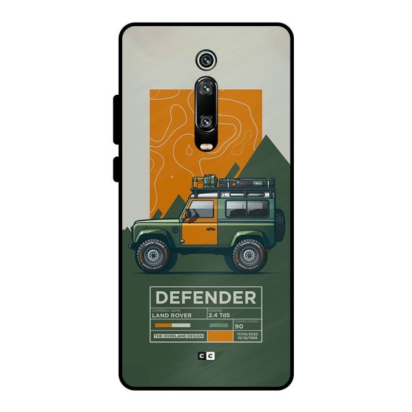 The Defence Car Metal Back Case for Redmi K20 Pro