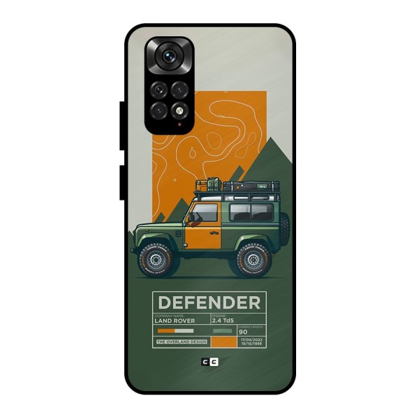 The Defence Car Metal Back Case for Redmi Note 11 Pro Plus 5G