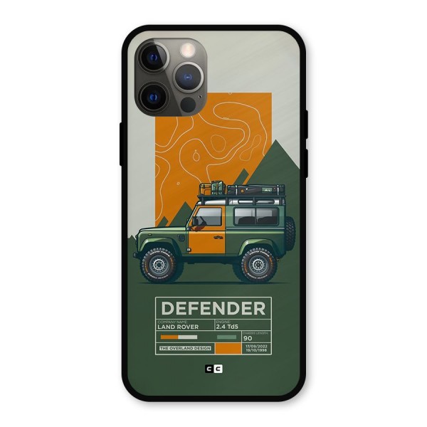 The Defence Car Metal Back Case for iPhone 12 Pro