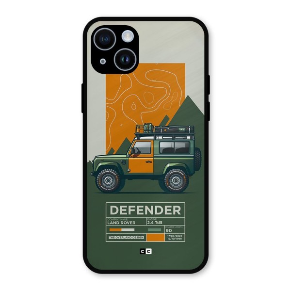 The Defence Car Metal Back Case for iPhone 14