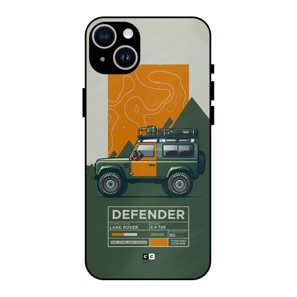 The Defence Car Metal Back Case for iPhone 14 Plus
