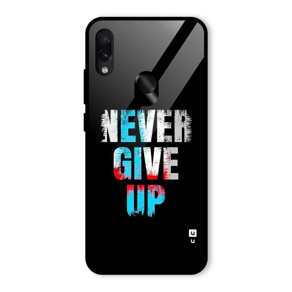 The Determined Glass Back Case for Redmi Note 7 Pro