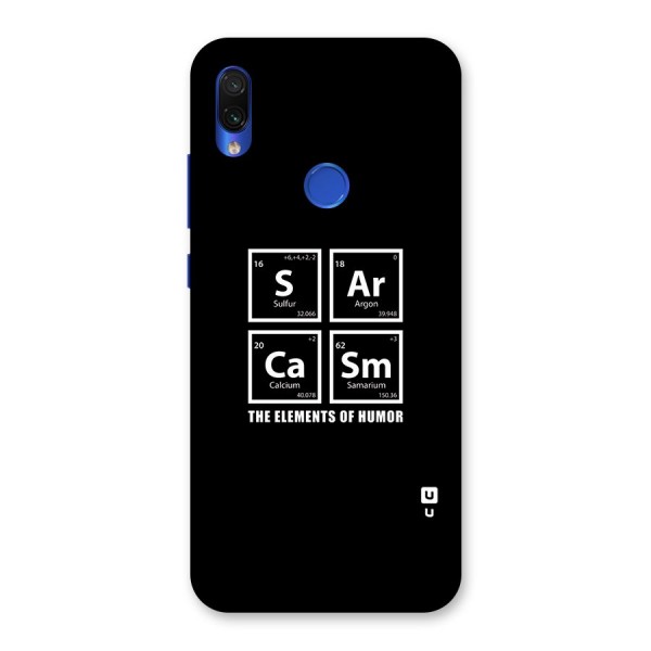 The Elements of Humor Back Case for Redmi Note 7S
