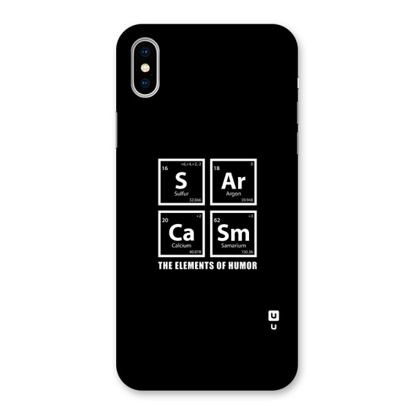 The Elements of Humor Back Case for iPhone X