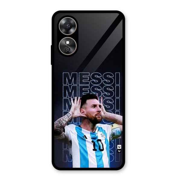 The Football Genius Glass Back Case for Oppo A17