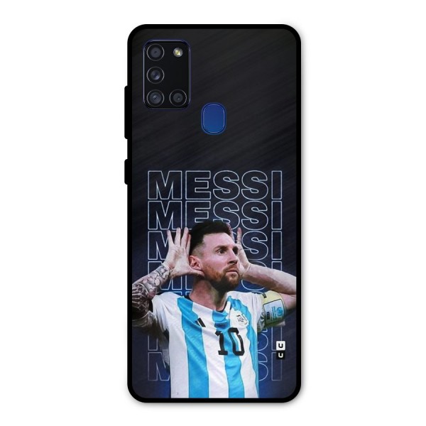 The Football Genius Metal Back Case for Galaxy A21s
