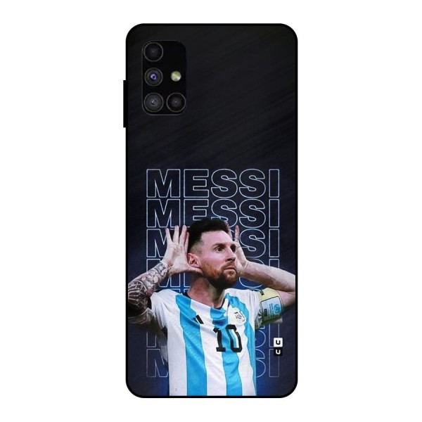 The Football Genius Metal Back Case for Galaxy M51
