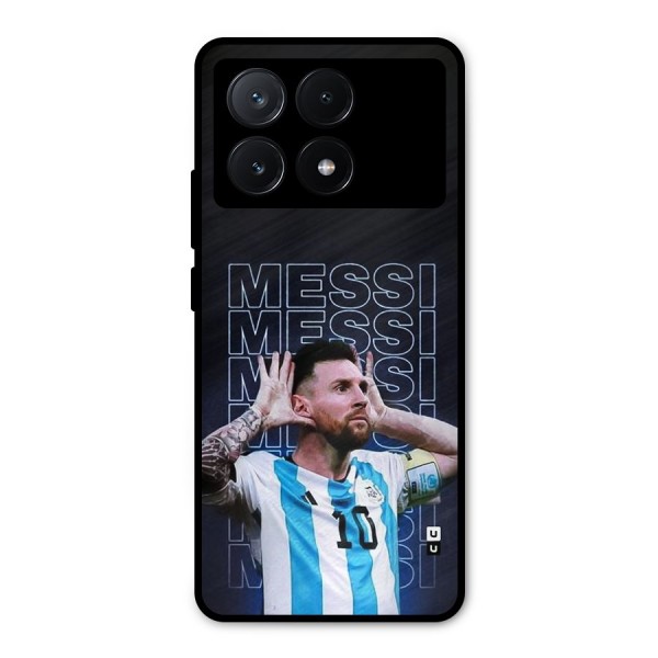 The Football Genius Metal Back Case for Poco X6 Pro