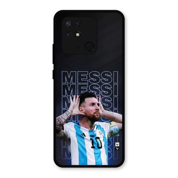 The Football Genius Metal Back Case for Redmi 10 Power