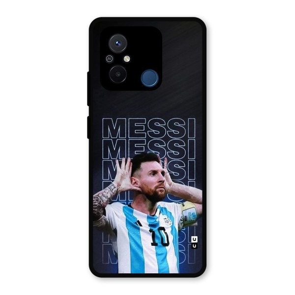The Football Genius Metal Back Case for Redmi 12C