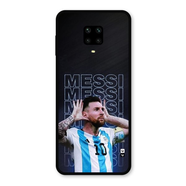 The Football Genius Metal Back Case for Redmi Note 9 Pro Max