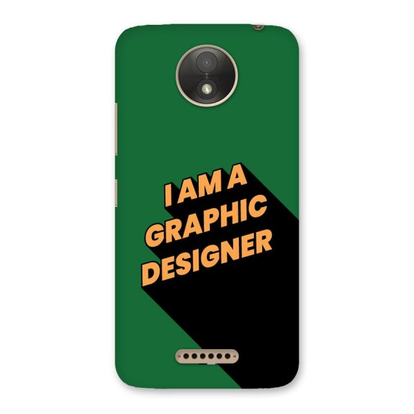 The Graphic Designer Back Case for Moto C Plus
