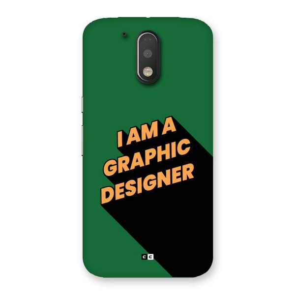 The Graphic Designer Back Case for Moto G4 Plus