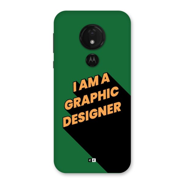 The Graphic Designer Back Case for Moto G7 Power
