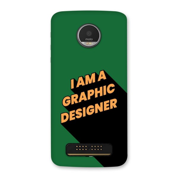 The Graphic Designer Back Case for Moto Z Play