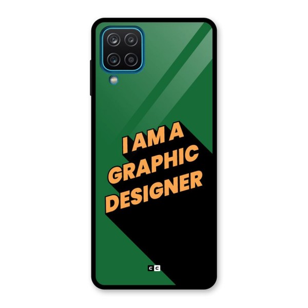 The Graphic Designer Glass Back Case for Galaxy A12