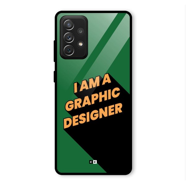 The Graphic Designer Glass Back Case for Galaxy A72