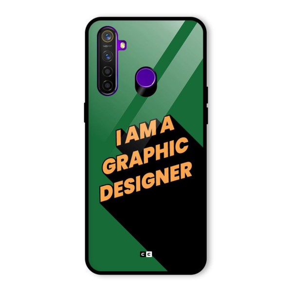 The Graphic Designer Glass Back Case for Realme 5 Pro