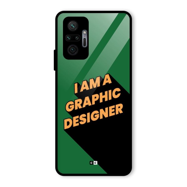 The Graphic Designer Glass Back Case for Redmi Note 10 Pro Max