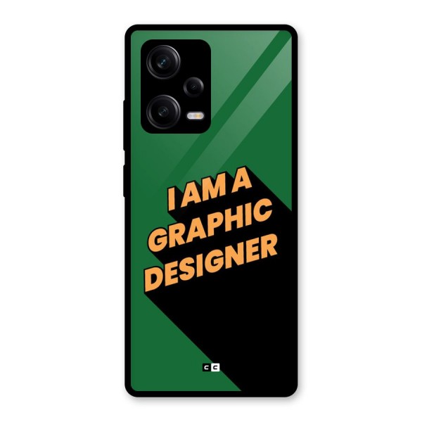 The Graphic Designer Glass Back Case for Redmi Note 12 Pro