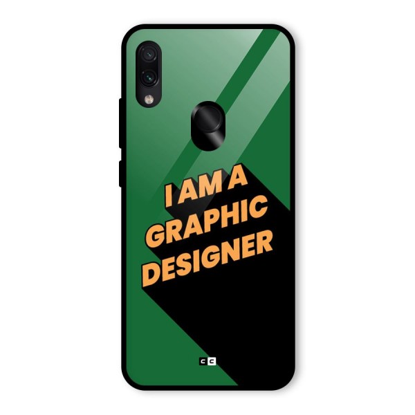 The Graphic Designer Glass Back Case for Redmi Note 7S