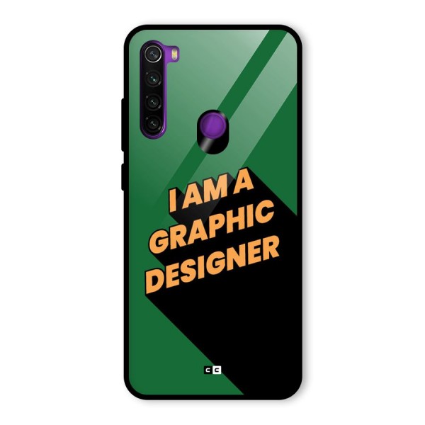 The Graphic Designer Glass Back Case for Redmi Note 8