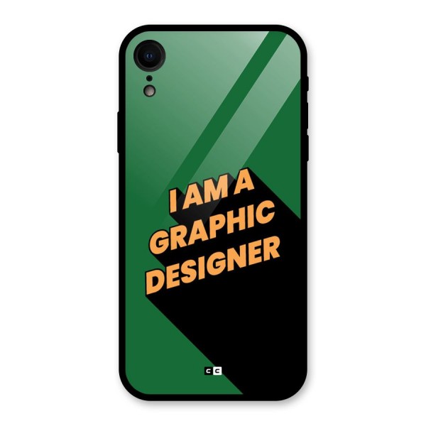 The Graphic Designer Glass Back Case for iPhone XR