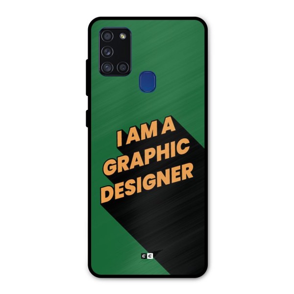 The Graphic Designer Metal Back Case for Galaxy A21s