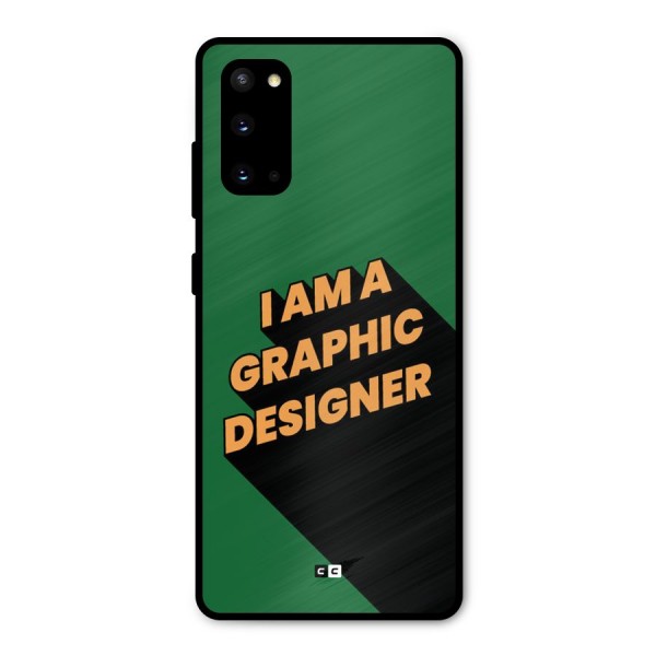 The Graphic Designer Metal Back Case for Galaxy S20