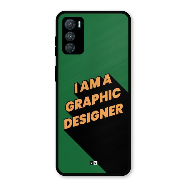 The Graphic Designer Metal Back Case for Moto G42