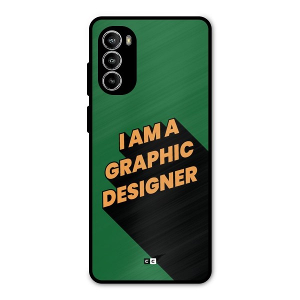 The Graphic Designer Metal Back Case for Moto G52