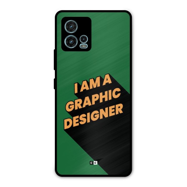 The Graphic Designer Metal Back Case for Moto G72