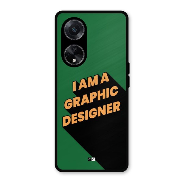 The Graphic Designer Metal Back Case for Oppo F23
