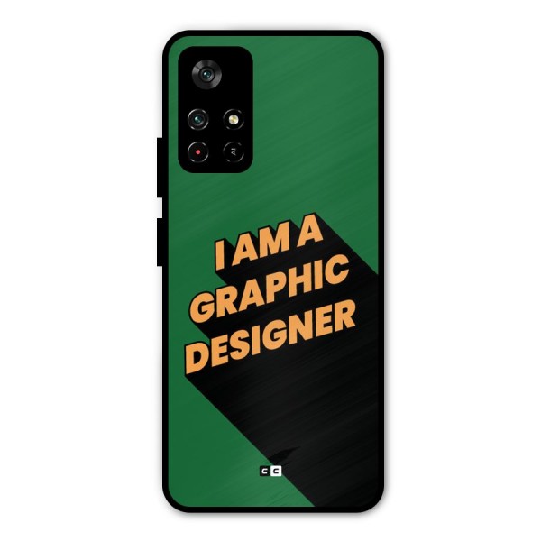 The Graphic Designer Metal Back Case for Poco M4 Pro 5G