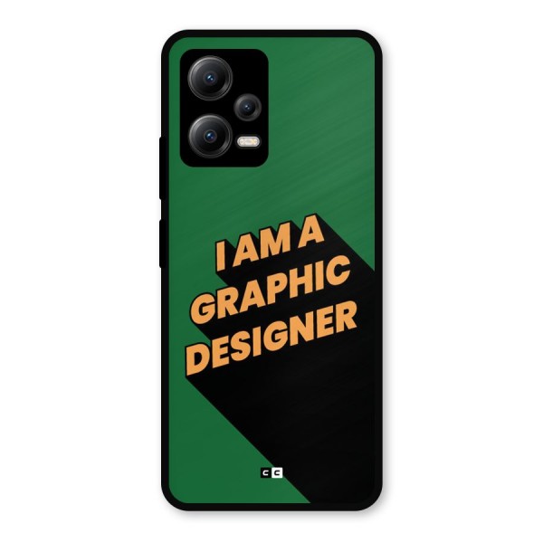The Graphic Designer Metal Back Case for Poco X5